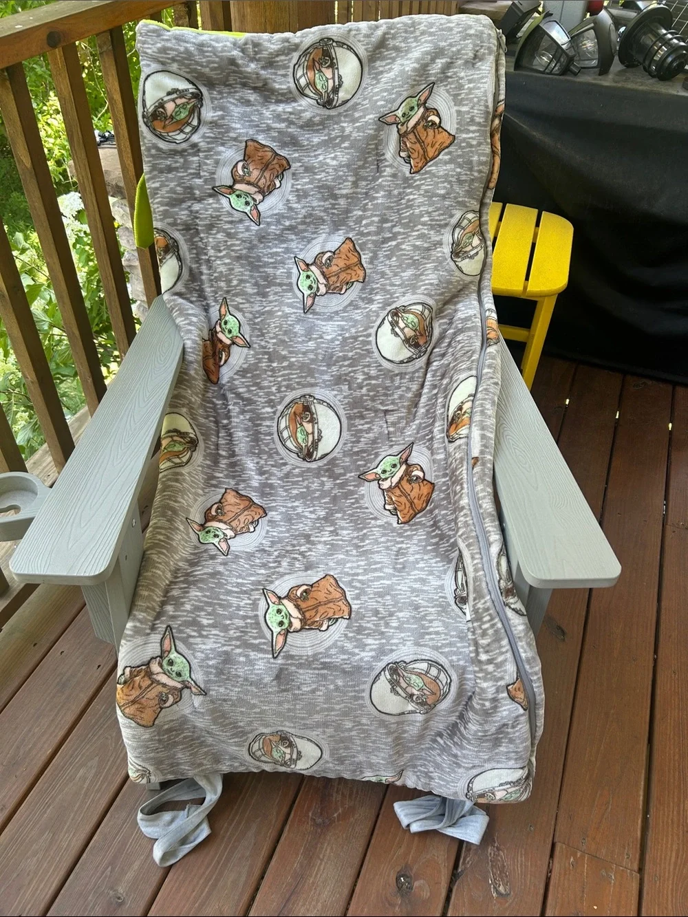 The Child Star Green Plush Sleeping Bag